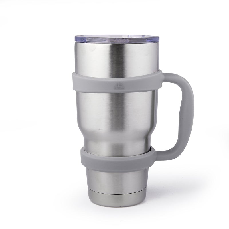 STRATA CUPS 30 oz Tumbler Handle - Available For 30 oz YETI Tumbler, OZARK TRAIL, Rambler Tumbler- BPA free (Gray) - Image 3